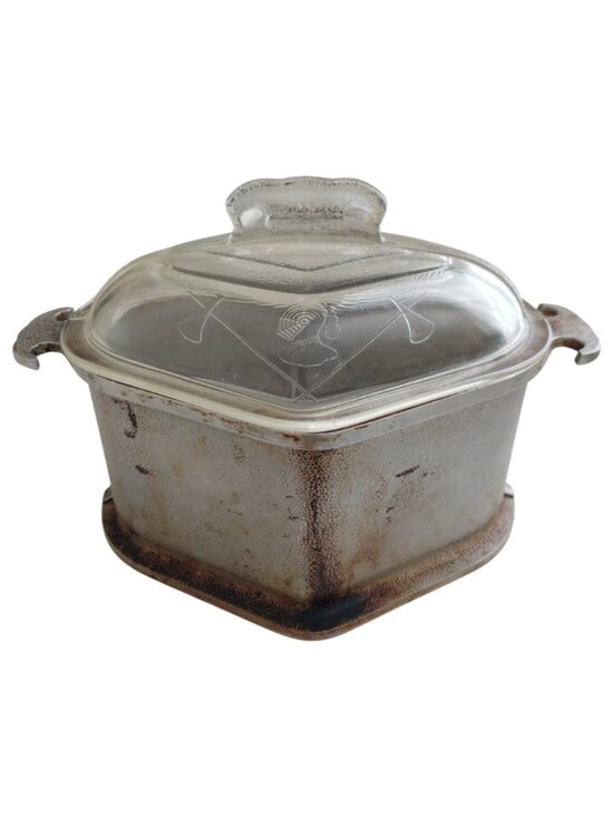 Guardian Service Ware Other - Vintage Guardian Service Ware Tringle Pot Roaster Gently Used Hammered Aluminum